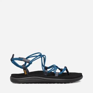 Teva Voya Infinity Stripe - Dámske Sandále - Modre/Čierne